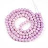 Transparent Baking Paint Glass Beads Strands DGLA-N009-8mm-02-3