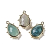 Natural Green Fluorite Pendants G-B009-02G-P-1
