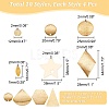 40pcs 10 style Zinc Alloy Charms PALLOY-AR0001-33-2
