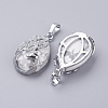 Natural Howlite Pendants G-E442-04V-2