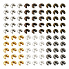 480Pcs 6 Colros Iron Crimp Beads Covers IFIN-PJ0001-01-2