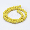 Natural Lava Rock Beads Strands G-F531-8mm-G15-2