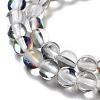 Synthetic Moonstone Beads Strands G-P528-J01-08-3