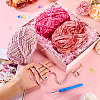 3 Rolls Super Bulky Plush Polyester Chenille Yarn OCOR-MB0001-06B-7