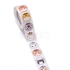 Flat Round Paper Thank You Stickers DIY-C042-12A-3