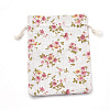 Polycotton(Polyester Cotton) Packing Pouches Drawstring Bags ABAG-S003-04C-2