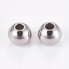 Tarnish Resistant 202 Stainless Steel Rondelle Spacer Beads STAS-F094-06A-P-2