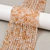 Heated Natural Citrine Bead Strands G-P466-01E-01-1
