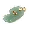 Natural Green Aventurine Carved Pendants GG-CBA5963-01J-NH-2