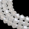 Imitation Jade Electroplate Glass Beads Strands EGLA-F029-J4mm-A06-3