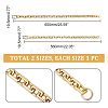 2Pcs 2 Style CCB Plastic Rectangle Cross Chain Bag Straps AJEW-CA0003-30-3