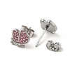 Rhinestone Butterfly Stud Earrings with 316 Surgical Stainless Steel Pins EJEW-A081-14P-3