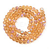 Electroplate Glass Beads Strands EGLA-A034-T8mm-L23-3