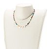 Electroplate Glass Beads Necklace NJEW-JN03530-3