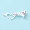 925 Sterling Silver Fold Over Clasps STER-D005-07S-2