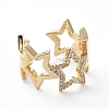 Adjustable Brass Cuff Finger Rings X-RJEW-G096-06G-2