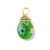 30Pcs Handmade Millefiori Glass Pendants FIND-PH0007-94-2