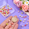 100Pcs 4 Colors Synthetic Coral Beads CORA-PA0001-03-3