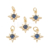 Eco-Friendly Brass Micro Pave Cubic Zirconia Charms KK-I698-28G-2