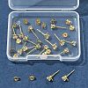 16Pcs Brass Stud Earring Findings KK-FS0001-56G-6