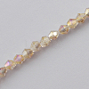 Glass Beads Strands EGLA-S056-3mm-09-1