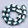 Mushroom Handmade Lampwork Beads Strands X-LAMP-R116-14-2