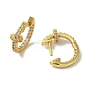 Brass Stud Earrings EJEW-R162-04G-01-2