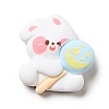Lovely Animal Opaque Resin Cabochons RESI-B012-01A-1