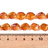 Electroplate Glass Beads Strands EGLA-T021-10E-4