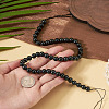 1 Strand Natural Shungite Beads Strands G-TA0003-34C-5