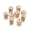 Brass Micro Pave Cubic Zirconia Beads KK-K238-16G-B-1