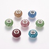 Grade A Rhinestone European Beads X-CPDL-H001-M-1