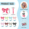 40Pcs 8 Colors Spray Painted Opaque Acrylic Beads MACR-TA0002-66-4