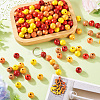 240Pcs 6 Colors Natural Wooden Beads WOOD-TA0002-74D-9