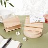 Rectangle Wood Name Card Holder ODIS-WH0025-40-3