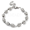 Non-Tarnish 304 Stainless Steel Bicone Link Chain Bracelets for Women BJEW-G712-05P-1