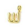 Rack Plating Brass with ABS Plastic Pearl European Dangle Charms KK-G501-02W-G-1