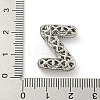 Platinum Plated Brass Micro Pave Cubic Zirconia Pendants KK-L073-001P-Z-3