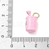 Valentine's Day 304 Stainless Steel Enamel Pendants SA-CBA08A6-07E-G-3