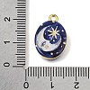 Printed Brass Pendants KK-CBAE379-01G-B-3