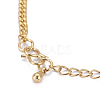 Golden Tone Brass Link Bracelets BJEW-L639-14G-3