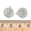 Christmas Brass Micro Pave Clear Cubic Zirconia Pendants KK-A280-03D-P-3