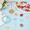 50Pcs Opaque Acrylic Beads OACR-PA0002-22-4