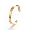 304 Stainless Steel Blank Cuff Bangles BJEW-E361-11G-1