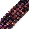 Natural Tiger Eye Dyed Beads Strands G-H028-A01-07-1