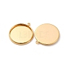 Brass Pendant Cabochon Settings KK-F898-20E-G-2