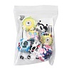 7Pcs 7 Styles Opaque Acrylic Beads ACRC-FS0001-04-6