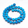 Electroplated Non-magnetic Synthetic Hematite Beads Strands G-P392-S05-1