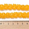 Synthetic Coral Dyed Carved Bead BSHE-H114-04D-4