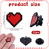 12Pcs Heart Alloy Enamel Lapel Pin Backs for Backpack Clothes JEWB-NB0001-29-2
